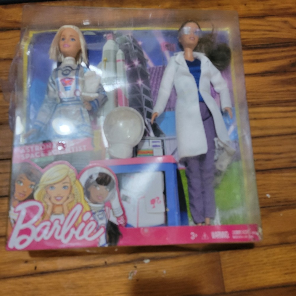2016 Barbie Astronaut & Space Scientist 2 Doll Set Mattel New in Box- #FCP54